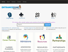 Tablet Screenshot of entrancezone.com